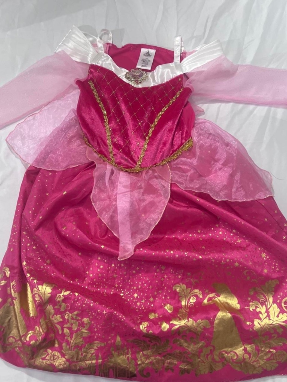 Disney Store Aurora Sleeping Beauty Princess Ball Gown Dress Size 5/6